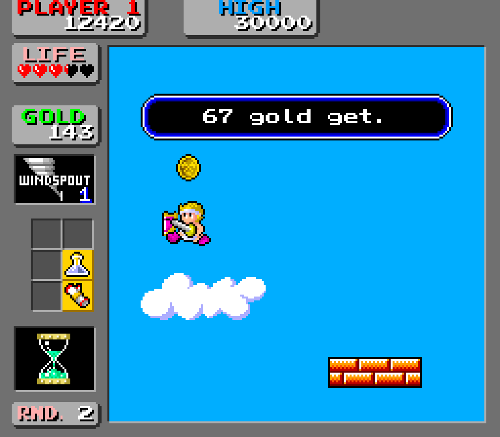 givemeskeletons – Wonder Boy in Monster Land (1987)