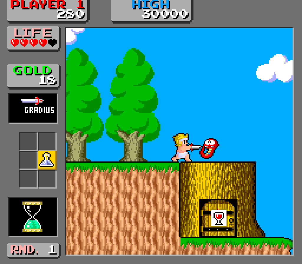 givemeskeletons – Wonder Boy in Monster Land (1987)